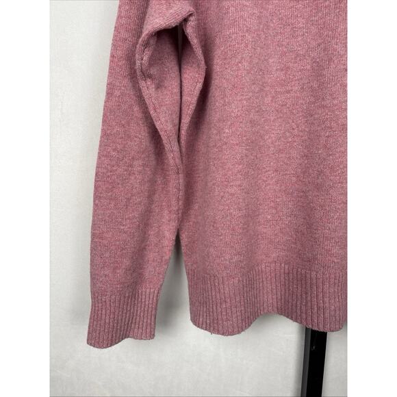 J. Crew Men’s Supersoft Lambswool Blend Crewneck Sweater Large Light Red Preppy - Picture 5 of 13